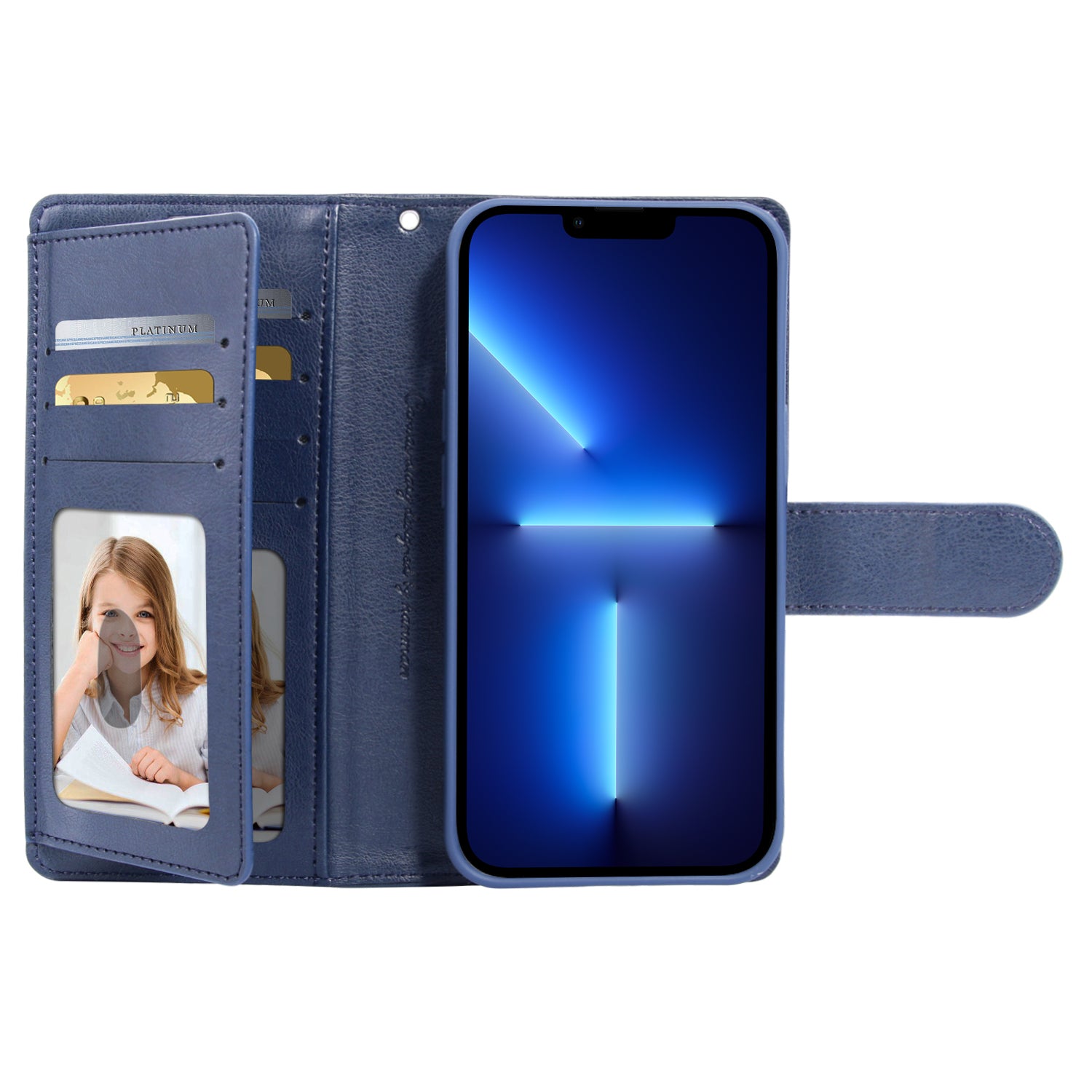HANMAN Mila Series For iPhone 13 Pro Max 6.7 inch Fall-proof PU Leather Stand Cover Phone Wallet Case HANMAN Mila Series For iPhone 13 Pro Max 6.7 inch Fall-proof PU Leather Stand Cover Phone Wallet Case